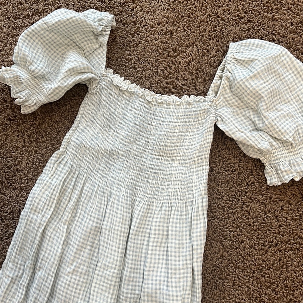 Maternity Smocked Midi Dress